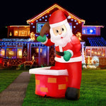 Jingle Jollys Christmas Inflatable Santa Illuminated Decorations - Occasions > Christmas > Christmas Decorations