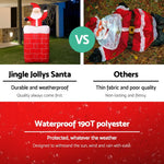 Jingle Jollys Christmas Inflatable Santa Pop Up 1.8M Illuminated Decorations - Occasions > Christmas > Christmas