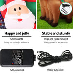 Jingle Jollys Christmas Inflatable Santa Sleigh 2.2M Illuminated Decorations - Occasions > Christmas > Christmas