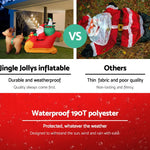 Jingle Jollys Christmas Inflatable Santa Sleigh 2.2M Illuminated Decorations - Occasions > Christmas > Christmas