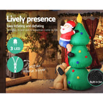 Jingle Jollys Christmas Inflatable Santa Tree 1.8M Illuminated Decorations - Occasions > Christmas > Christmas