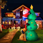 Jingle Jollys Christmas Inflatable Santa Tree 1.8M Illuminated Decorations - Occasions > Christmas > Christmas