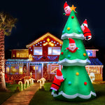 Jingle Jollys Christmas Inflatable Santa Tree 5M Illuminated Decorations - Occasions > Christmas > Christmas Decorations