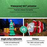 Jingle Jollys Christmas Inflatable Santa Tree 5M Illuminated Decorations - Occasions > Christmas > Christmas Decorations
