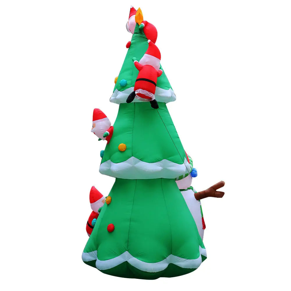 Jingle Jollys Christmas Inflatable Santa Tree 5M Illuminated Decorations - Occasions > Christmas > Christmas Decorations