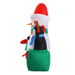 Jingle Jollys Christmas Inflatable Snowman 1.8M Illuminated Decorations - Occasions > Christmas > Christmas Decorations