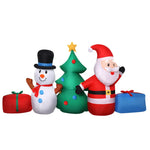 Jingle Jollys Christmas Inflatable Tree Snowman 2.7M Illuminated Decorations - Occasions > Christmas > Christmas