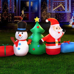 Jingle Jollys Christmas Inflatable Tree Snowman 2.7M Illuminated Decorations - Occasions > Christmas > Christmas