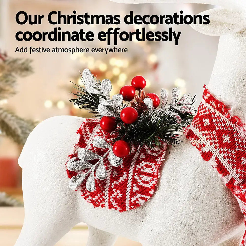 Jingle Jollys Christmas Reindeer 45cm Glitter Deer Ornaments Party Decorations - Occasions > Christmas > Christmas