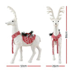 Jingle Jollys Christmas Reindeer 80cm Glitter Deer Ornaments Party Decorations - Occasions > Christmas > Christmas