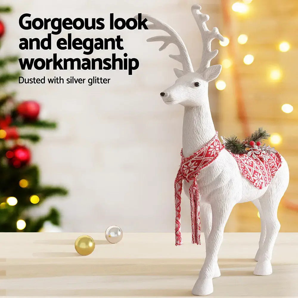 Jingle Jollys Christmas Reindeer 80cm Glitter Deer Ornaments Party Decorations - Occasions > Christmas > Christmas