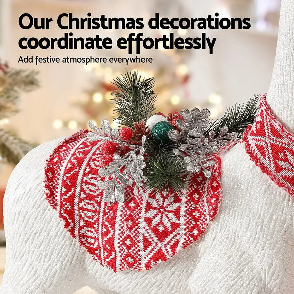 Jingle Jollys Christmas Reindeer 80cm Glitter Deer Ornaments Party Decorations - Occasions > Christmas > Christmas