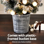 Jingle Jollys Christmas Tree 1.2M Potted Snowy Xmas Tree - Occasions > Christmas > Christmas Trees