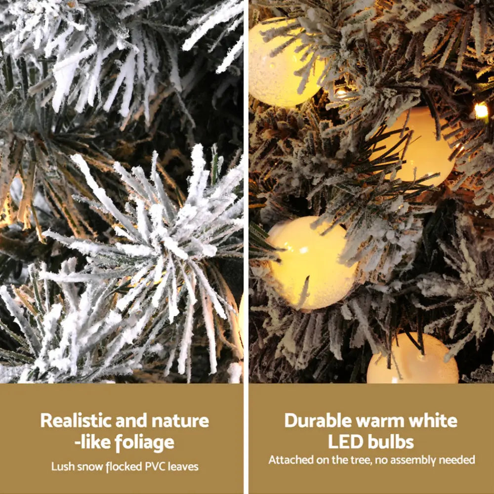 Jingle Jollys Christmas Tree 1.2M Potted Snowy Xmas Tree - Occasions > Christmas > Christmas Trees