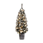 Jingle Jollys Christmas Tree 1.2M Potted Snowy Xmas Tree - Occasions > Christmas > Christmas Trees