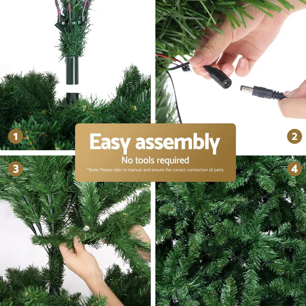 Jingle Jollys Christmas Tree 1.8m LED Xmas Tree 874 Tips - Occasions > Christmas > Christmas Trees