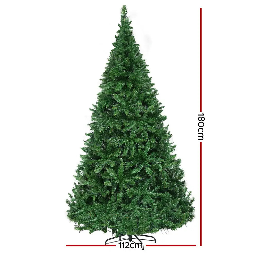Jingle Jollys Christmas Tree 1.8m LED Xmas Tree 874 Tips - Occasions > Christmas > Christmas Trees