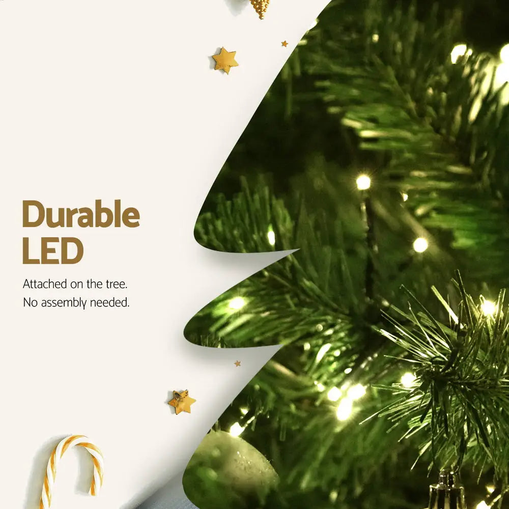 Jingle Jollys Christmas Tree 1.8m LED Xmas Tree 874 Tips - Occasions > Christmas > Christmas Trees