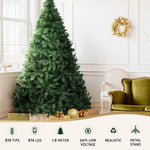 Jingle Jollys Christmas Tree 1.8m LED Xmas Tree 874 Tips - Occasions > Christmas > Christmas Trees