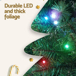 Jingle Jollys Christmas Tree 1.8m RGB Remote LED Tree Party Decoration 890 Tips - Occasions > Christmas > Christmas
