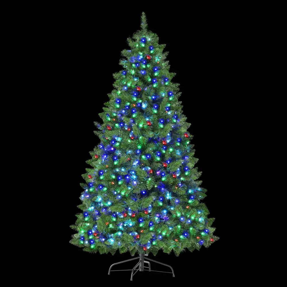 Jingle Jollys Christmas Tree 1.8m RGB Remote LED Tree Party Decoration 890 Tips - Occasions > Christmas > Christmas