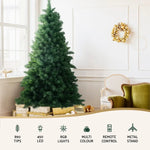 Jingle Jollys Christmas Tree 1.8m RGB Remote LED Tree Party Decoration 890 Tips - Occasions > Christmas > Christmas