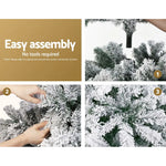 Jingle Jollys Christmas Tree 1.8m Snow Flocked Xmas Tree 468 Tips - Occasions > Christmas > Christmas Trees