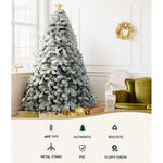 Jingle Jollys Christmas Tree 1.8m Snow Flocked Xmas Tree 468 Tips - Occasions > Christmas > Christmas Trees