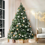 Jingle Jollys Christmas Tree 1.8m Snowy Xmas Tree 650 Tips - Occasions > Christmas > Christmas Trees