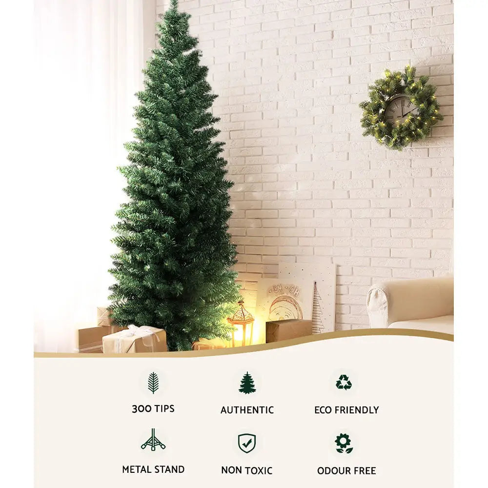 Jingle Jollys Christmas Tree 1.8m Xmas Tree Green 300 Tips - Occasions > Christmas > Christmas Trees