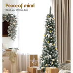 Jingle Jollys Christmas Tree 1.8m Xmas Tree Snowy 300 Tips - Occasions > Christmas > Christmas Trees