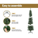 Jingle Jollys Christmas Tree 1.8m Xmas Tree Snowy 300 Tips - Occasions > Christmas > Christmas Trees