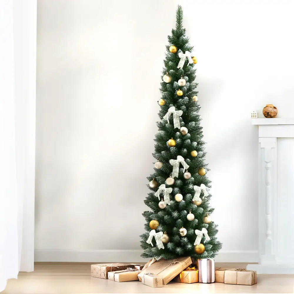 Jingle Jollys Christmas Tree 1.8m Xmas Tree Snowy 300 Tips - Occasions > Christmas > Christmas Trees