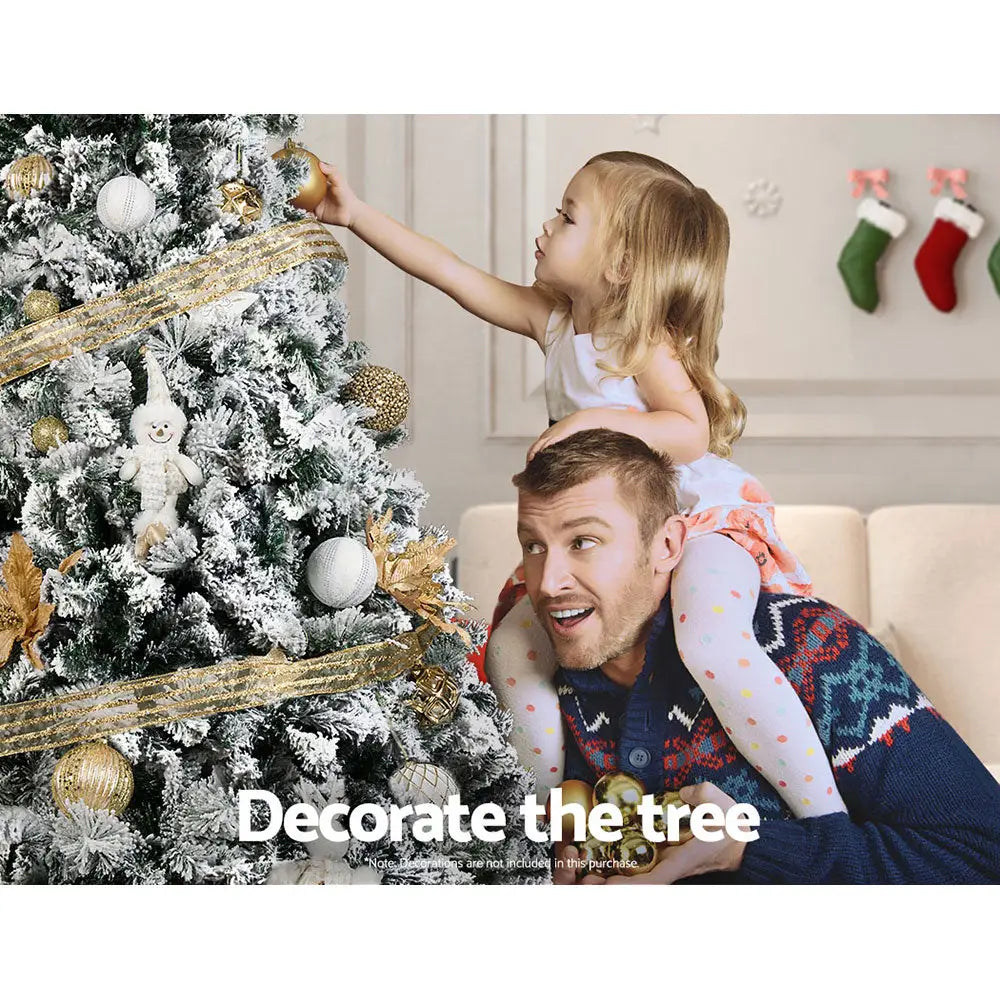 Jingle Jollys Christmas Tree 1.8M Xmas Trees Decorations Snowy 758 Tips - Occasions > Christmas > Christmas Trees