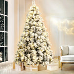 Jingle Jollys Christmas Tree 1.8M Xmas Tree with 350 LED Lights Snowy Tips - Occasions > Christmas > Christmas Trees