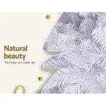 Jingle Jollys Christmas Tree 2.1m 1000 White Tips Xmas Tree - Occasions > Christmas > Christmas Trees