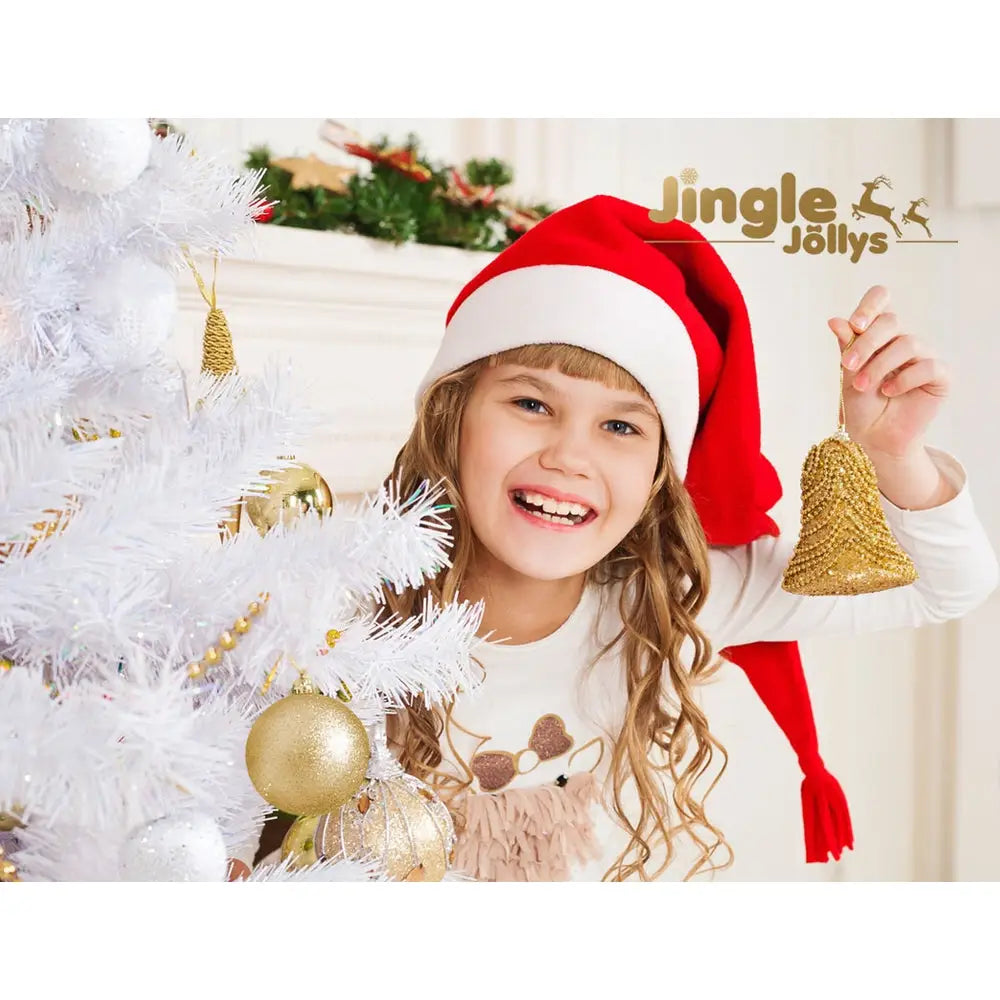 Jingle Jollys Christmas Tree 2.1m 1000 White Tips Xmas Tree - Occasions > Christmas > Christmas Trees