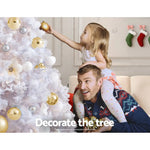 Jingle Jollys Christmas Tree 2.1m 1000 White Tips Xmas Tree - Occasions > Christmas > Christmas Trees