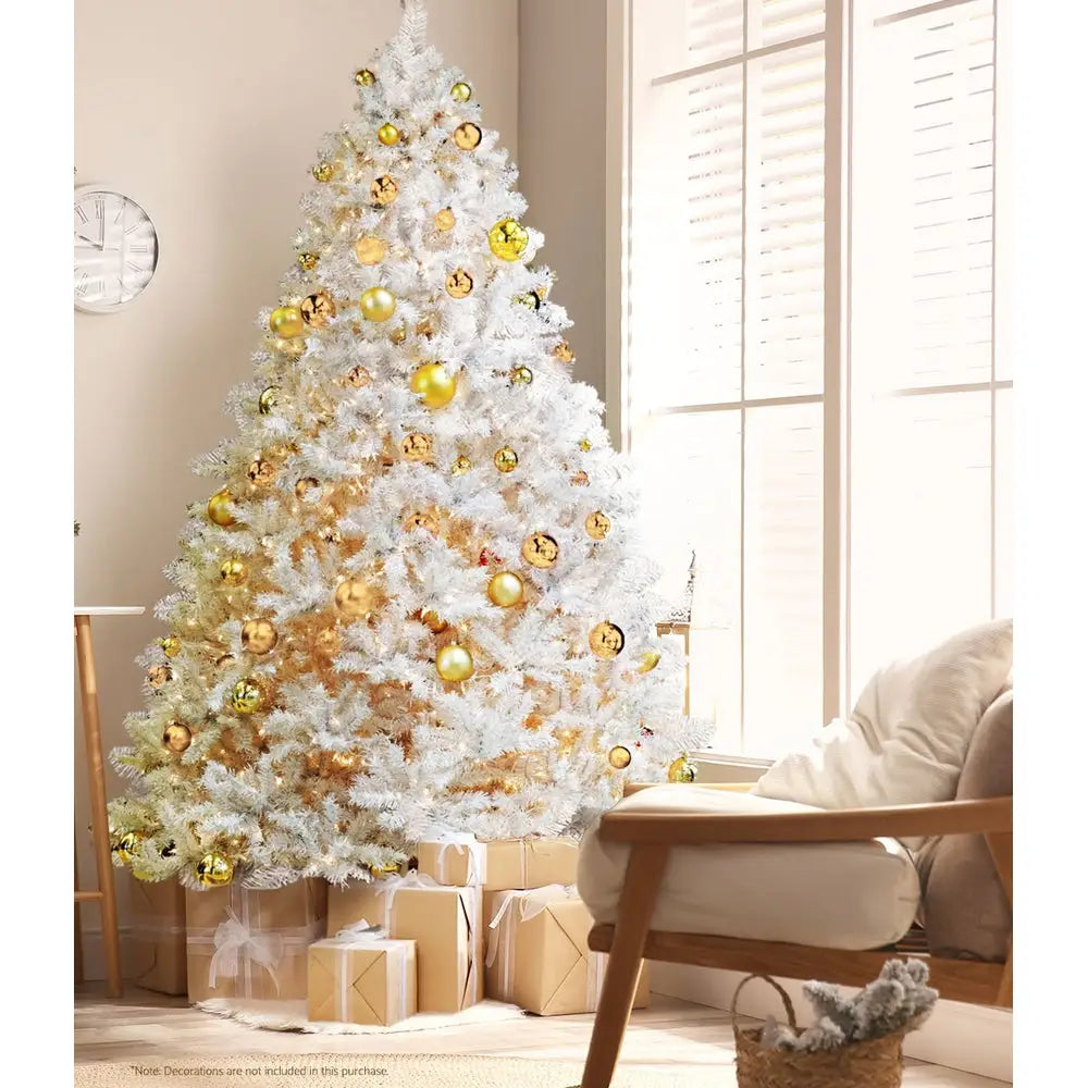 Jingle Jollys Christmas Tree 2.1m 1000 White Tips Xmas Tree - Occasions > Christmas > Christmas Trees