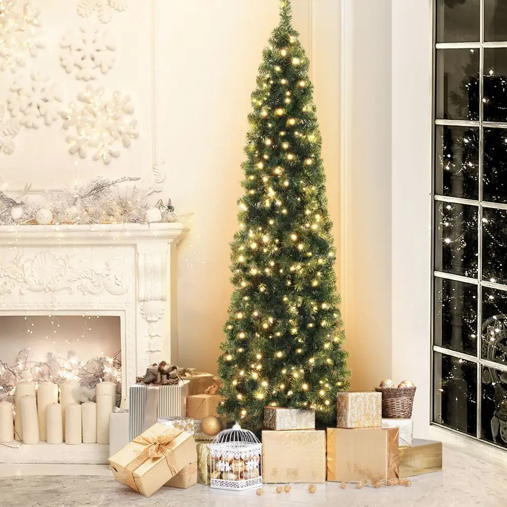 Jingle Jollys Christmas Tree 2.1M Corner Xmas Tree Party Decorations 430 Tips - Occasions > Christmas > Christmas Trees