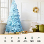 Jingle Jollys Christmas Tree 2.1m RGB Remote Xmas Party Decorations 1310 Tips - Occasions > Christmas > Christmas Trees