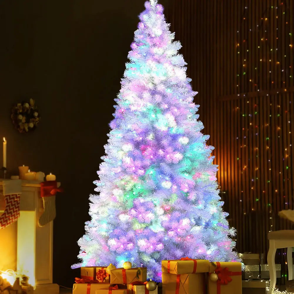 Jingle Jollys Christmas Tree 2.1m RGB Remote Xmas Party Decorations 1310 Tips - Occasions > Christmas > Christmas Trees