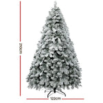 Jingle Jollys Christmas Tree 2.1m Snow Flocked Xmas Tree 780 Tips - Occasions > Christmas > Christmas Trees