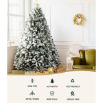 Jingle Jollys Christmas Tree 2.1M Xmas Trees Decorations Snowy 1106 Tips - Occasions > Christmas > Christmas Trees