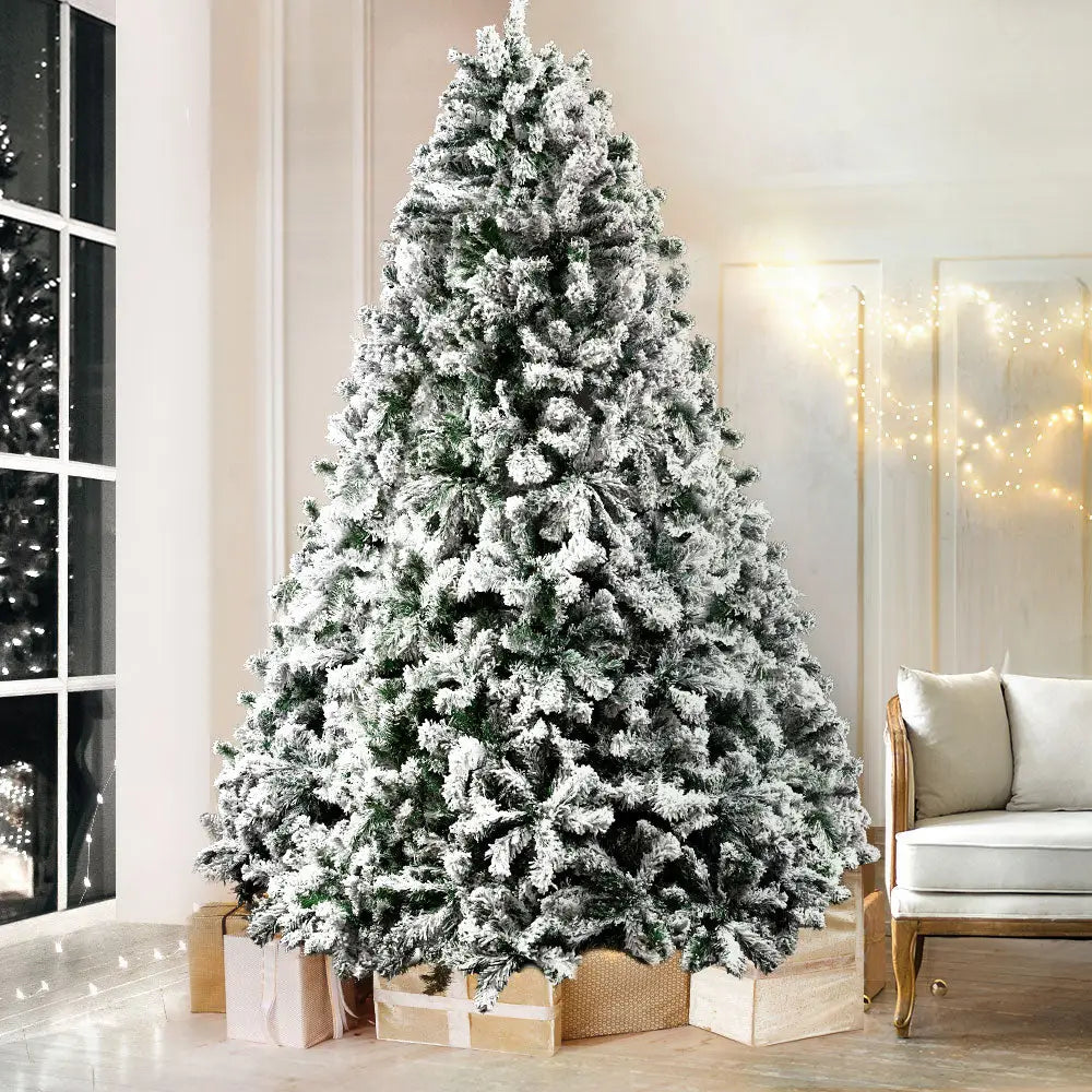 Jingle Jollys Christmas Tree 2.1M Xmas Trees Decorations Snowy 1106 Tips - Occasions > Christmas > Christmas Trees