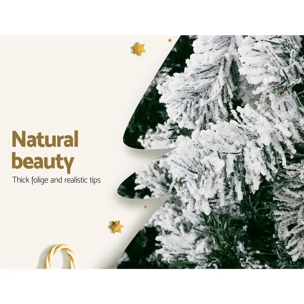 Jingle Jollys Christmas Tree 2.1M Xmas Trees Decorations Snowy 1106 Tips - Occasions > Christmas > Christmas Trees