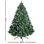 Jingle Jollys Christmas Tree 2.1M Xmas Trees Decorations Snowy 1250 Tips - Occasions > Christmas > Christmas Trees