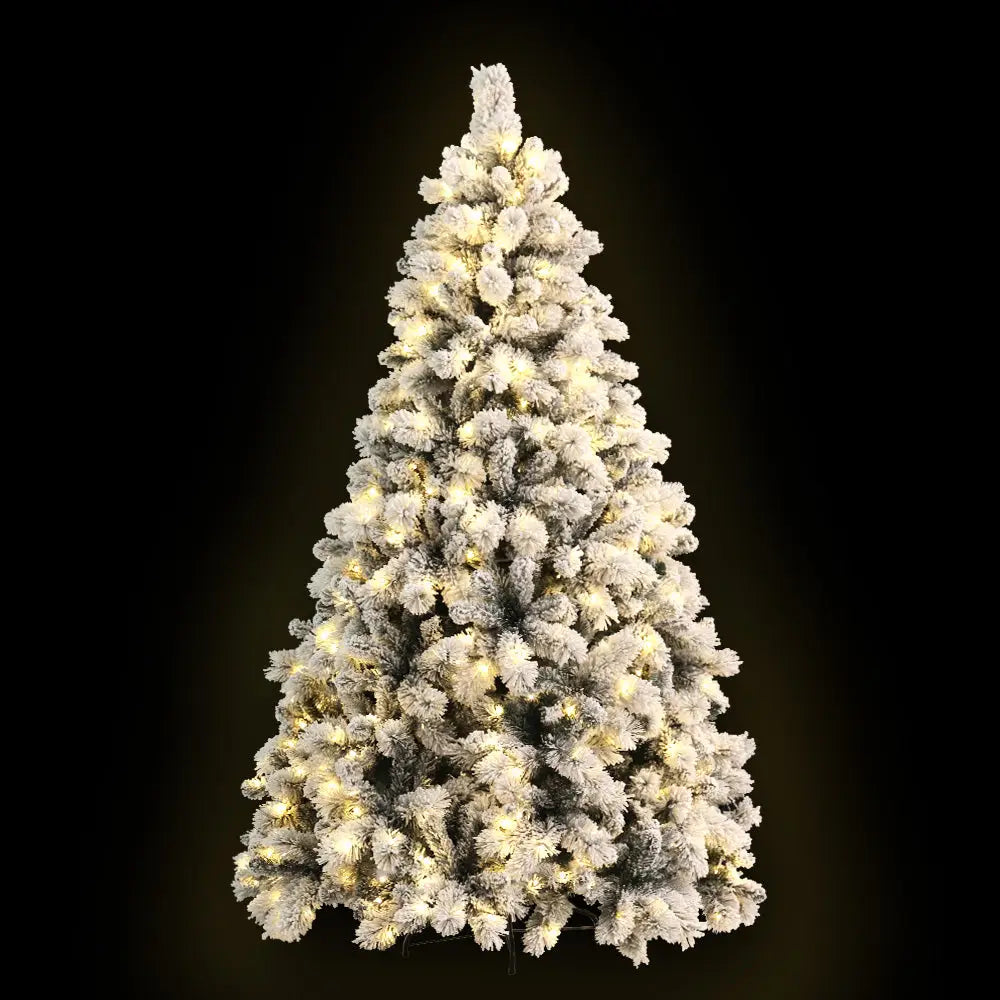 Jingle Jollys Christmas Tree 2.1M Xmas Tree with 500 LED Lights Snowy Tips - Occasions > Christmas > Christmas Trees