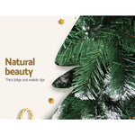 Jingle Jollys Christmas Tree 2.4m Snowy Xmas Tree 1225 Tips - Occasions > Christmas > Christmas Trees