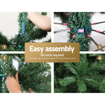 Jingle Jollys Christmas Tree 2.4M Xmas Tree Green 1500 Tips - Occasions > Christmas > Christmas Trees